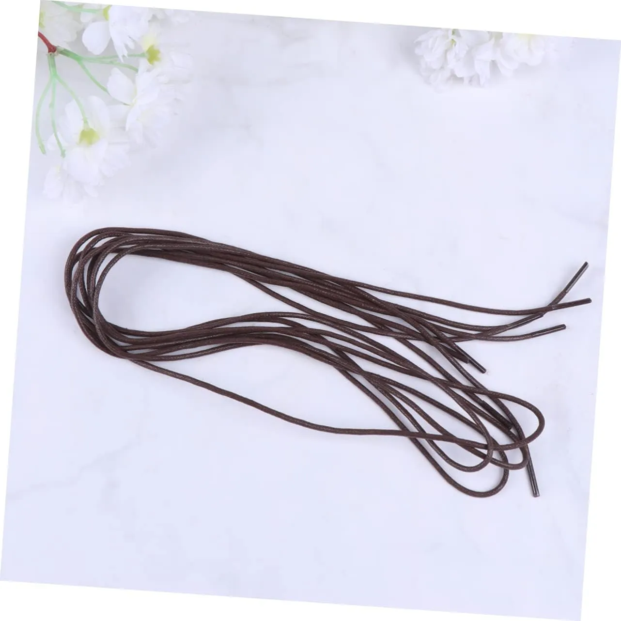 12 Pairs Thin Round Shoelaces Shoes Accessories Stretch Shoe Laces Black Formal Dress Round Shoe Laces