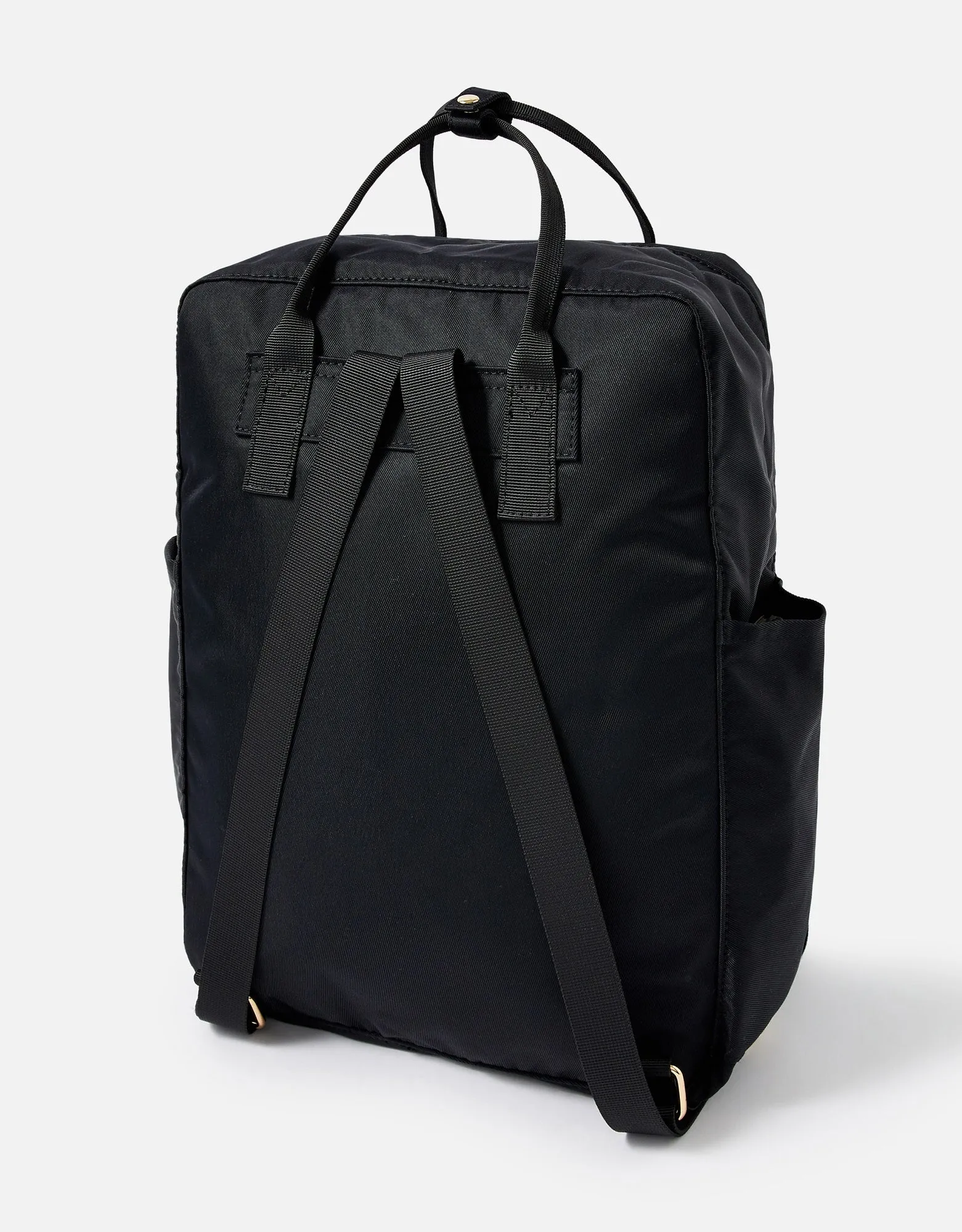 Accessorize London Frida Canvas Backpack Black
