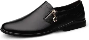 ADMLZQQ Men's Faux Oxford Leather Tuxedo Dress Shoes Classic Slip-On Formal Oxford
