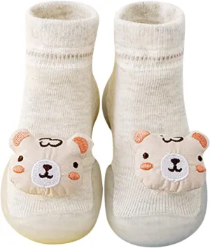 Baby Girl Shoes,Baby Sock Shoes Toddler Newborn Boys Girls First Walking Shoes Cute Cartoon Antislip 0-3 Years