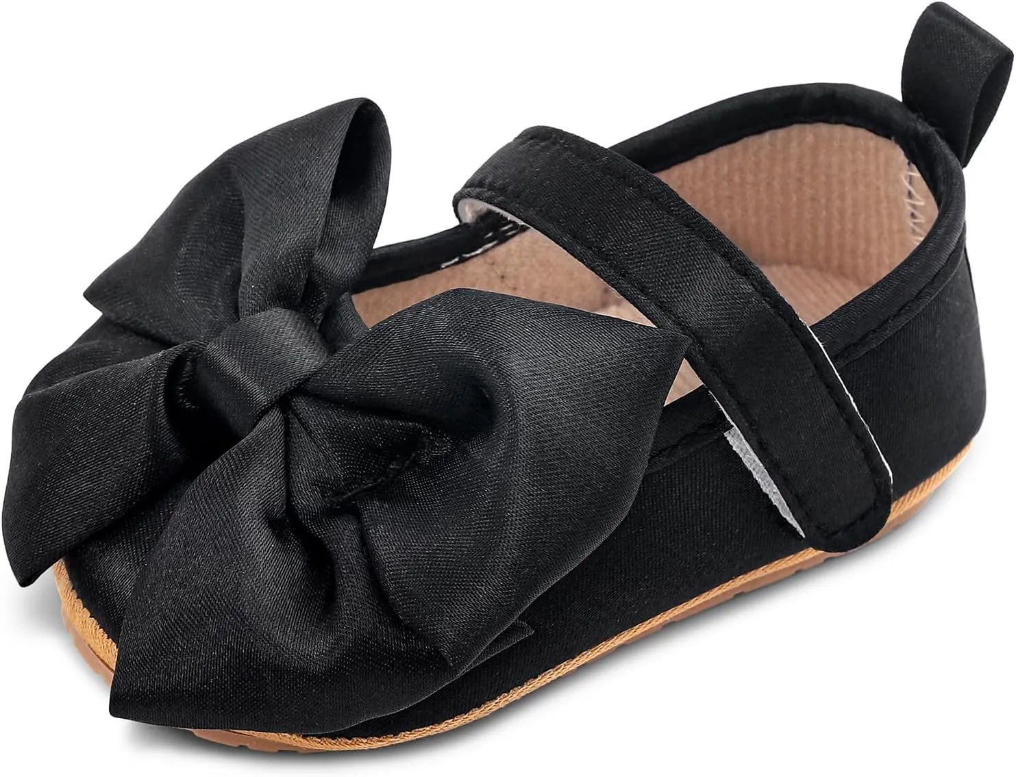 Baby Girls Princess Shoes Bowknot Soft Sole Mary Jane Flat Non Slip Wedding Dress Shoes for Infant Toddlers