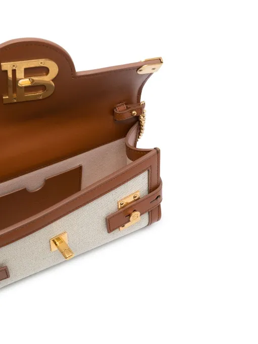 Balmain B-Buzz 23 canvas clutch bag