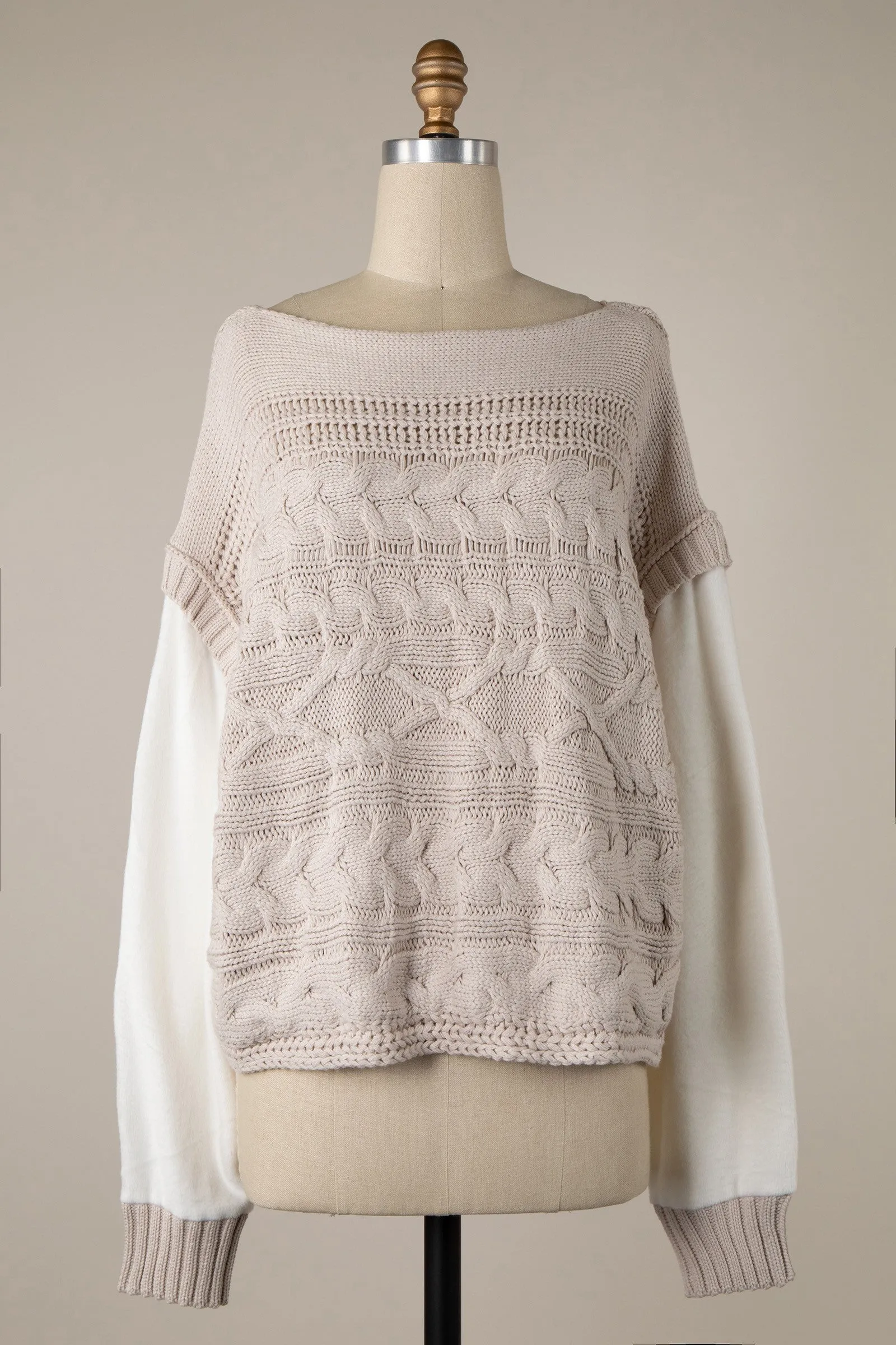 Caleigh Two-Tone Sweater