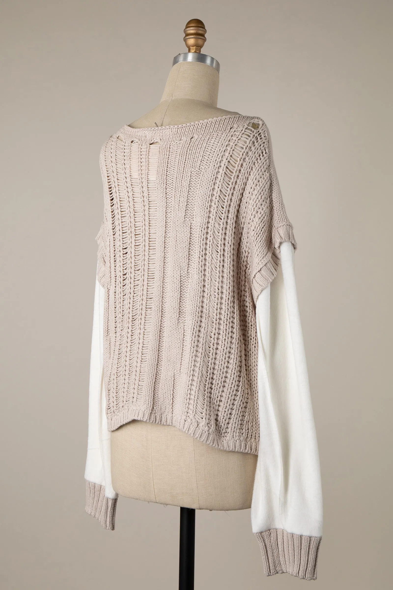 Caleigh Two-Tone Sweater