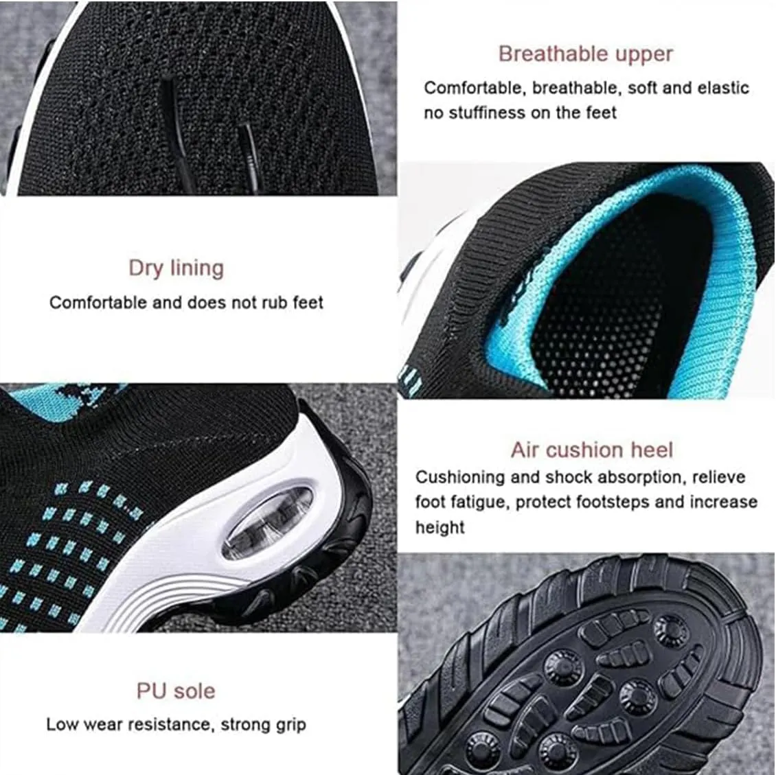 Comfort Wear Orthowear Shoes for Women, Comfortwear Ortho Stretch Cushion Shoes, Air Cushion Ortho Plantar Fasciitis Relief