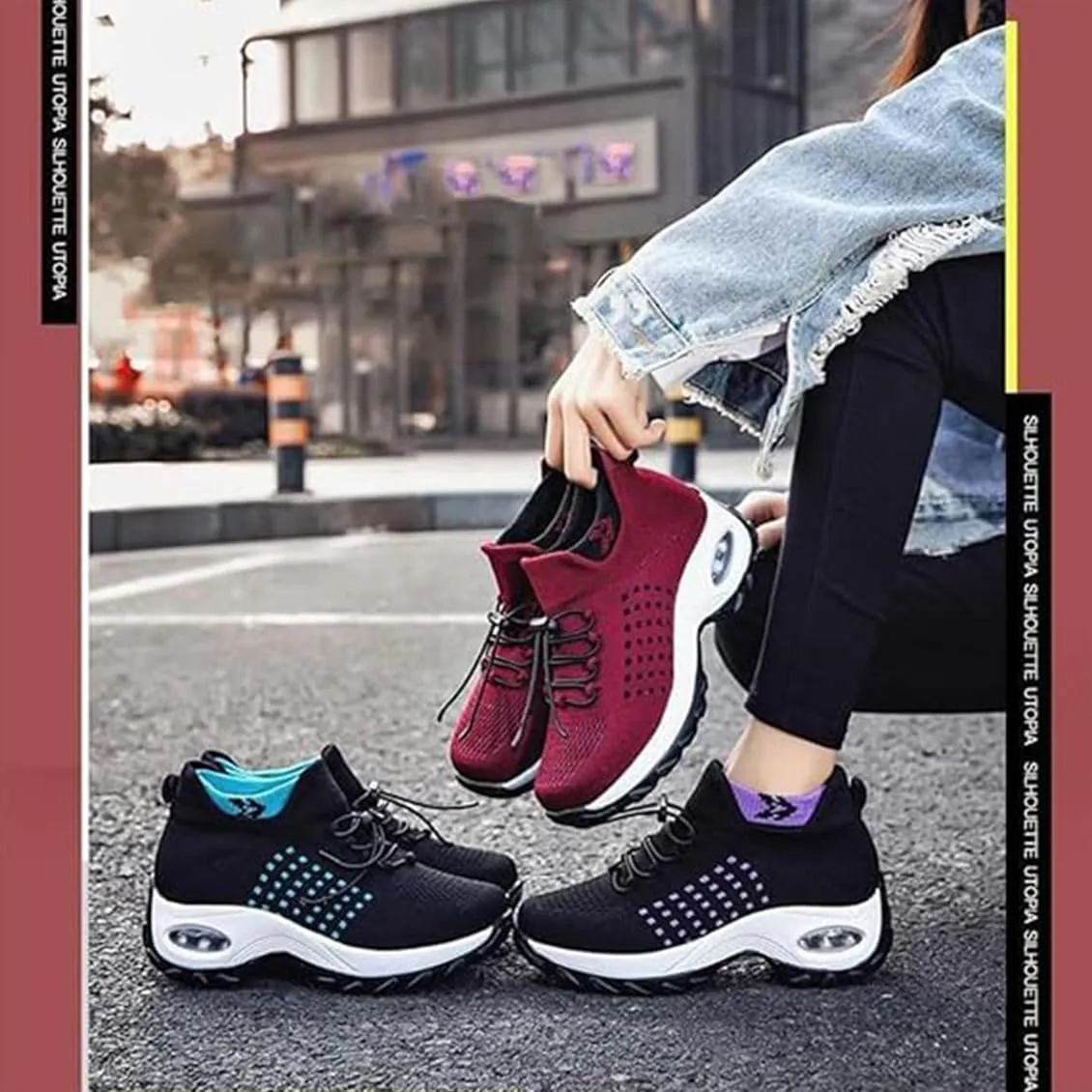 Comfort Wear Orthowear Shoes for Women, Comfortwear Ortho Stretch Cushion Shoes, Air Cushion Ortho Plantar Fasciitis Relief