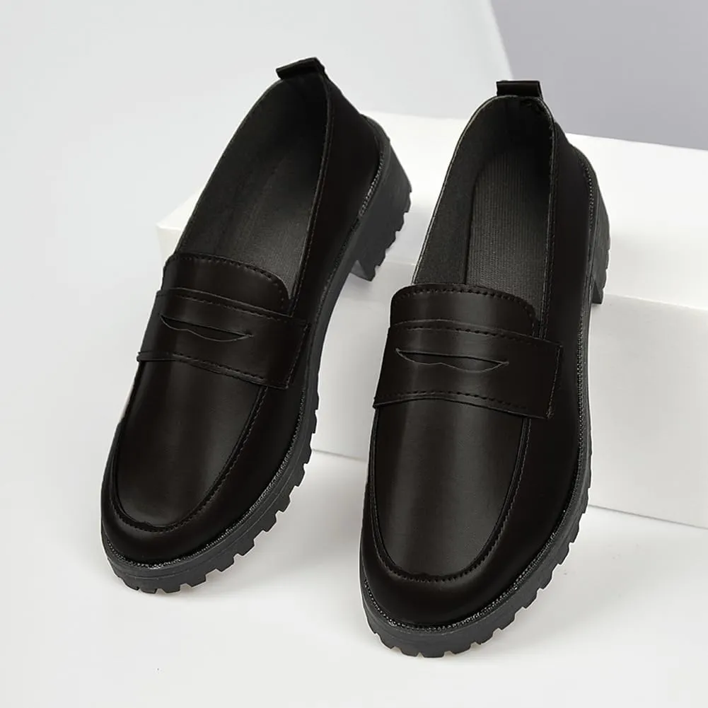 Cosplay Shoes JK Uniform Shoes Women Anime Cosplay Shoes Black Brown Leather Shoes Halloween