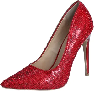 Dori Rhinestone Pointed Toe High Heel Stiletto Formal Prom Pumps
