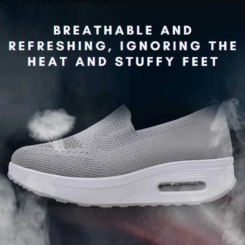 GEOBY Women's Orthopedic Sneakers, Slip-On Light Air Cushion Orthopedic Sneakers, Women Casual Walking Sneaker Orthopedic Arch Diabetes Support 2023