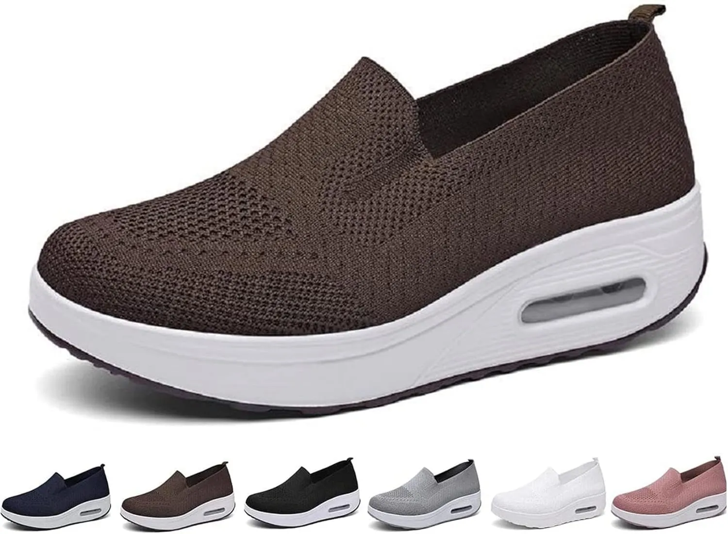 GEOBY Women's Orthopedic Sneakers, Slip-On Light Air Cushion Orthopedic Sneakers, Women Casual Walking Sneaker Orthopedic Arch Diabetes Support 2023