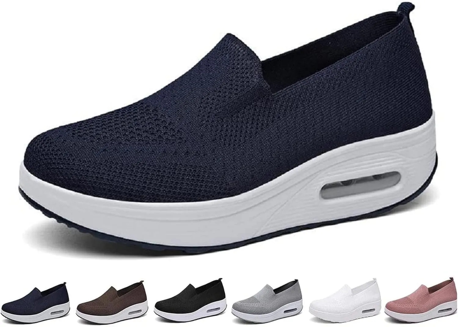 GEOBY Women's Orthopedic Sneakers, Slip-On Light Air Cushion Orthopedic Sneakers, Women Casual Walking Sneaker Orthopedic Arch Diabetes Support 2023