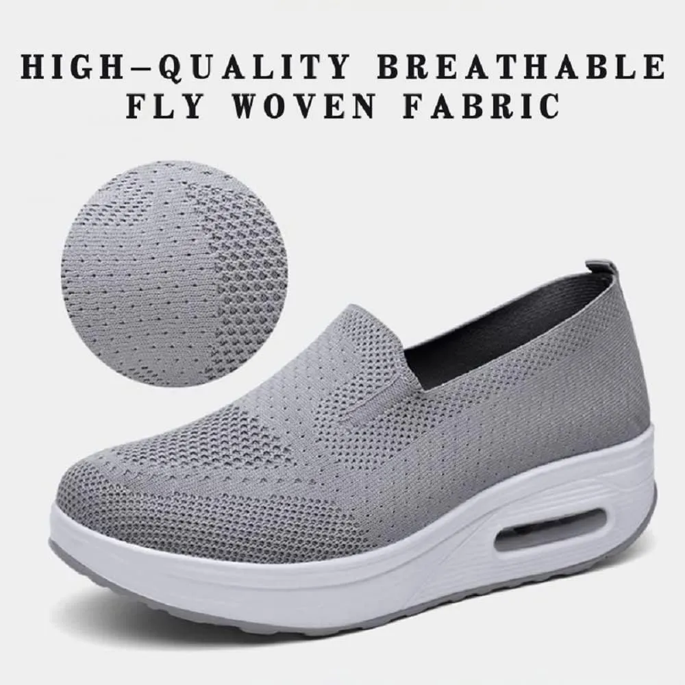 GEOBY Women's Orthopedic Sneakers, Slip-On Light Air Cushion Orthopedic Sneakers, Women Casual Walking Sneaker Orthopedic Arch Diabetes Support 2023