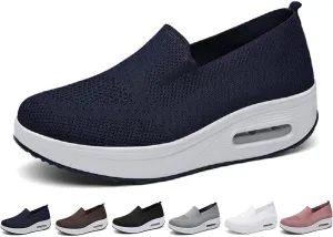 GEOBY Women's Orthopedic Sneakers, Slip-On Light Air Cushion Orthopedic Sneakers, Women Casual Walking Sneaker Orthopedic Arch Diabetes Support 2023