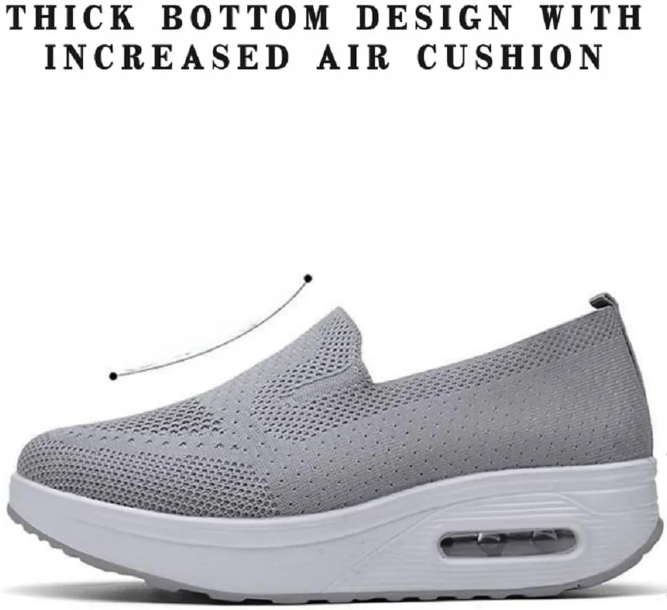GEOBY Women's Orthopedic Sneakers, Slip-On Light Air Cushion Orthopedic Sneakers, Women Casual Walking Sneaker Orthopedic Arch Diabetes Support 2023