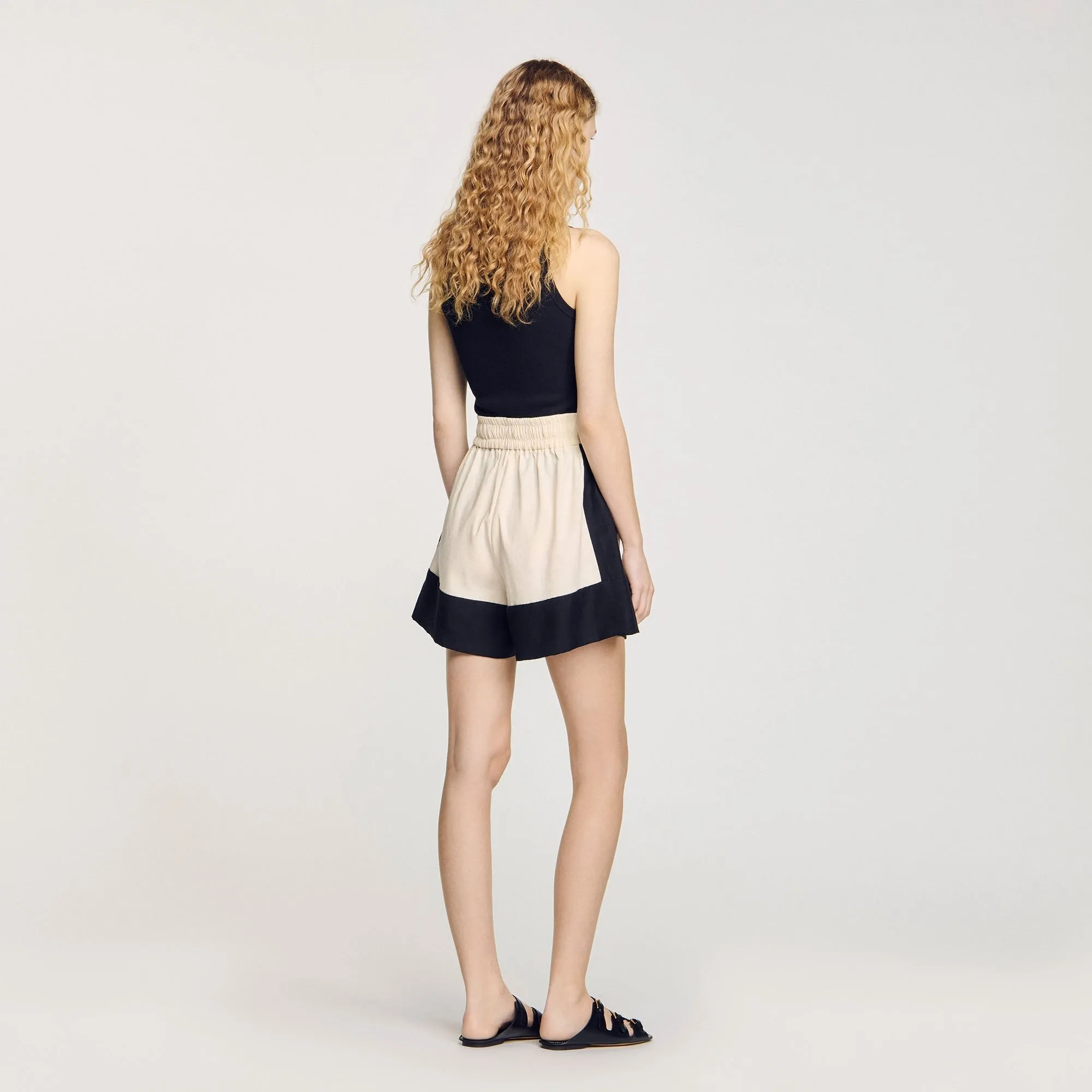 Gregor Two-Tone Shorts Ecru