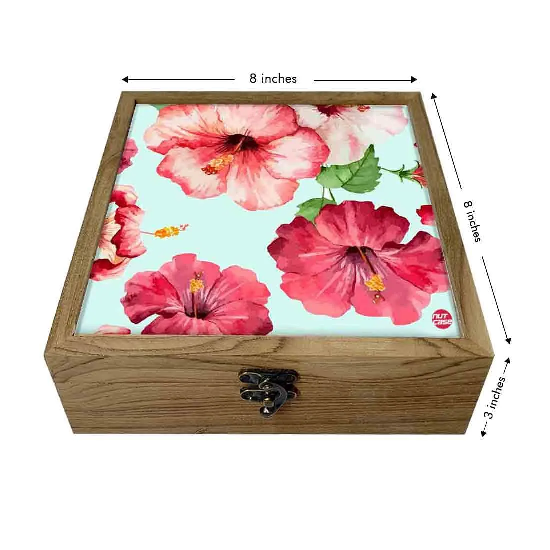 Hip Flask Gift Box -Hip Flask For Women - Hibiscus Flower