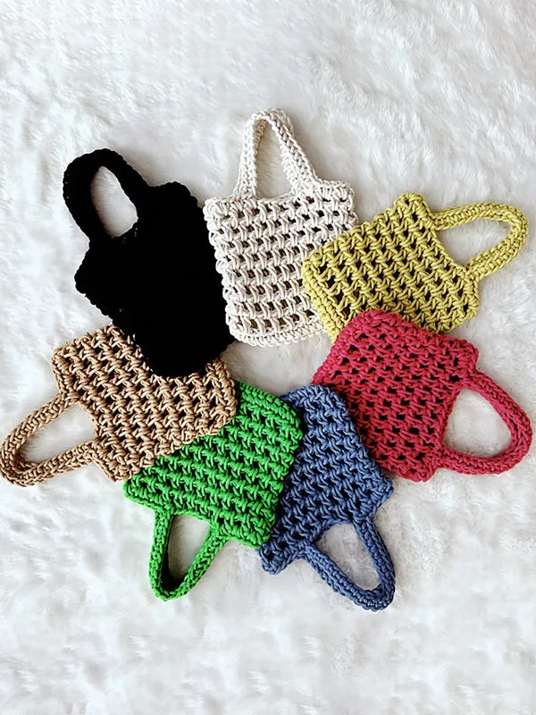 Hollow Solid Color Mini Bags Bags Accessories Handbags