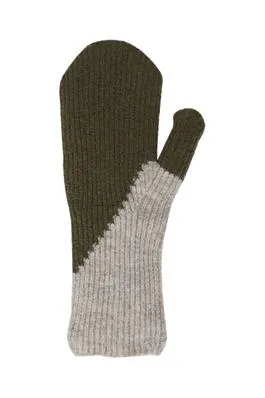 ICHI Two Tone Mitts - Olive