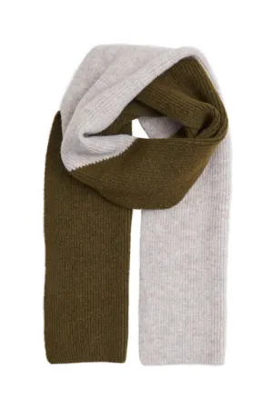 ICHI Two Tone Scarf - Olive