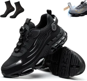 Iron Stride Work Shoes, Ironstride Work Shoes, Noozier Safety Shoe, Puncture-Proof Steel Toe Safety Shoe for Industrial Construction