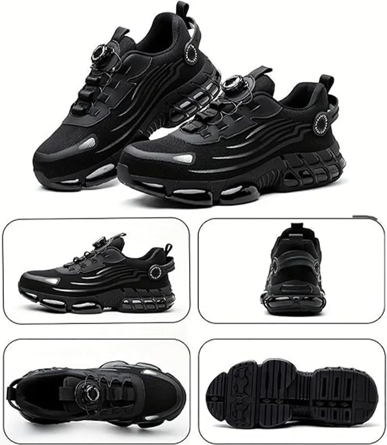 Iron Stride Work Shoes, Ironstride Work Shoes, Noozier Safety Shoe, Puncture-Proof Steel Toe Safety Shoe for Industrial Construction