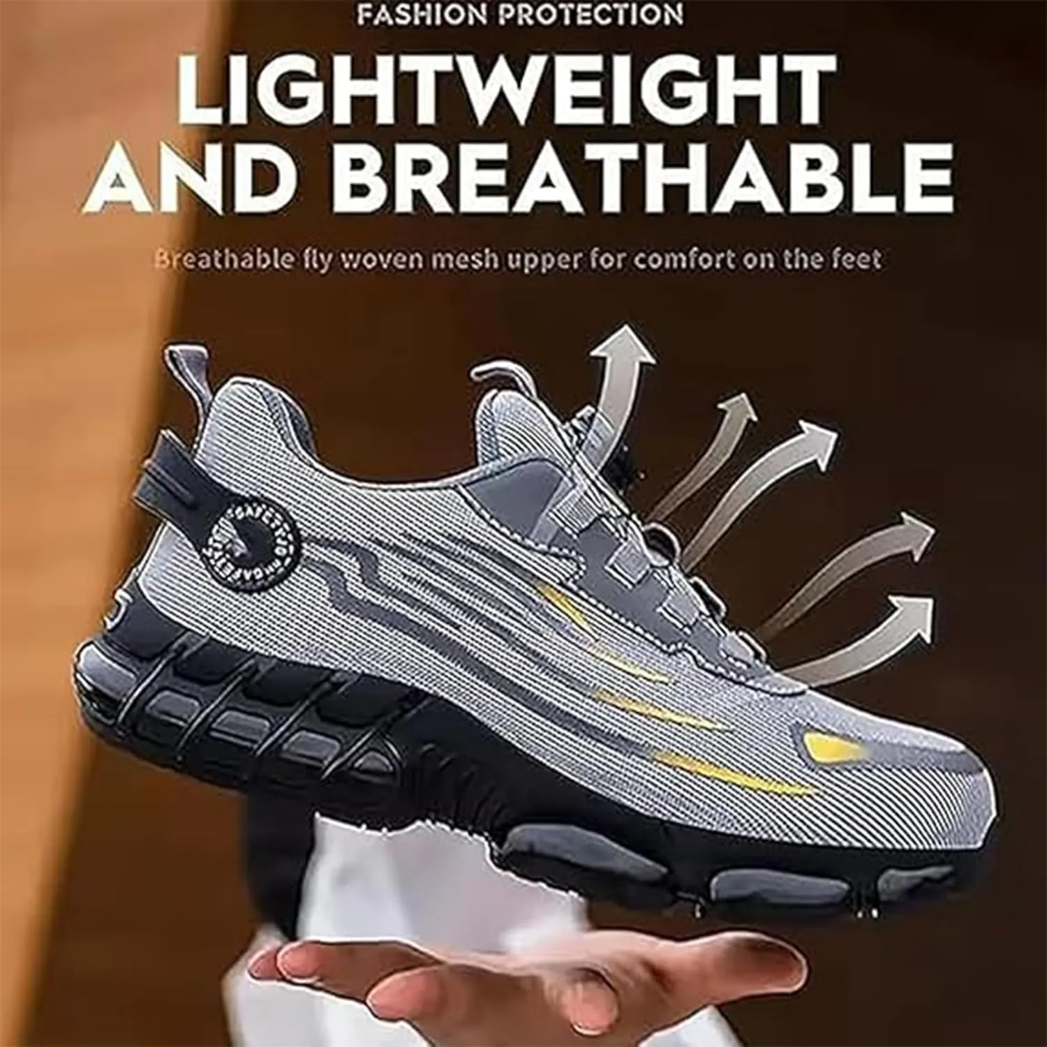 Iron Stride Work Shoes, Ironstride Work Shoes, Noozier Safety Shoe, Puncture-Proof Steel Toe Safety Shoe for Industrial Construction