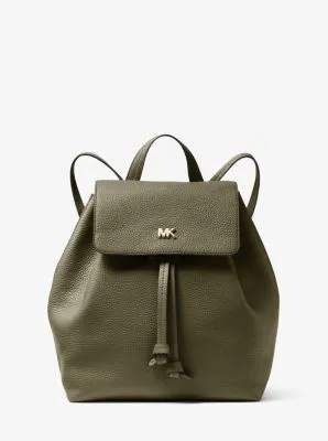 Junie Medium Pebbled Leather Backpack