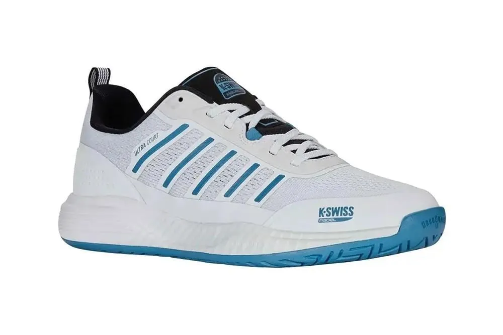 K-Swiss Ultra Court Mens Padel Shoes - White / Black / Blue Moon