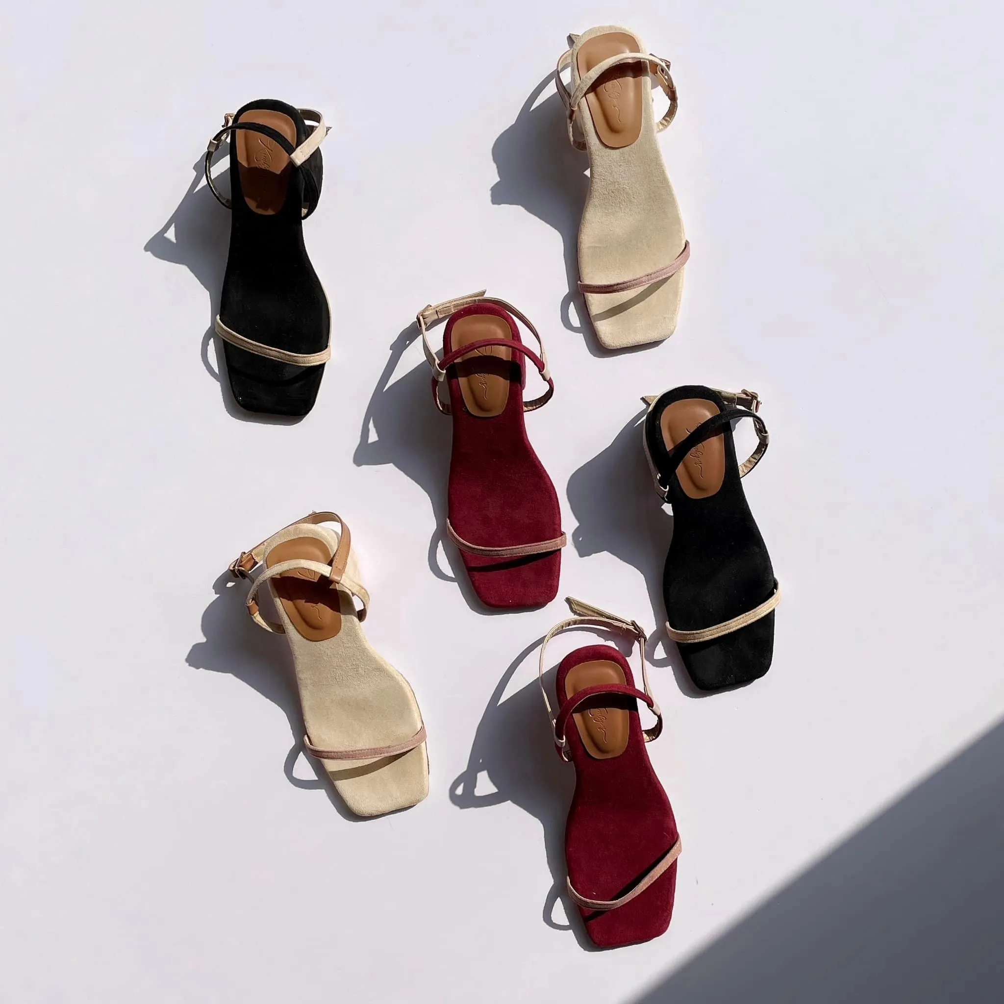KIMZIAN TWO TONE SUEDE HEELS
