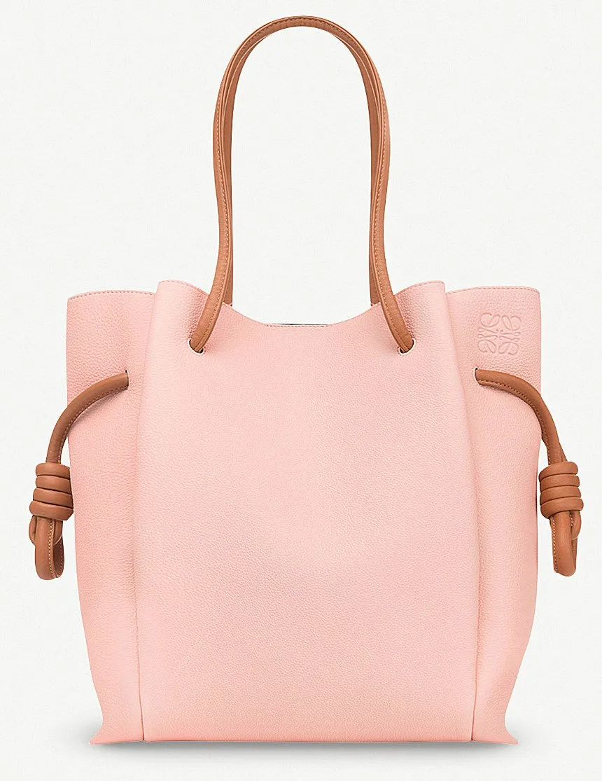 Knot Tote Flamenco Bag - White, Pink, Green