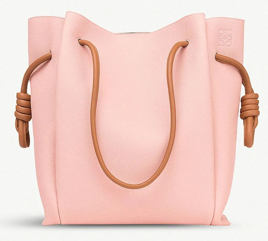 Knot Tote Flamenco Bag - White, Pink, Green