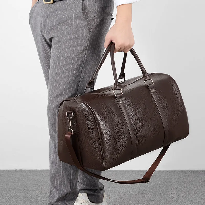 Luxury Leather Weekender Bag