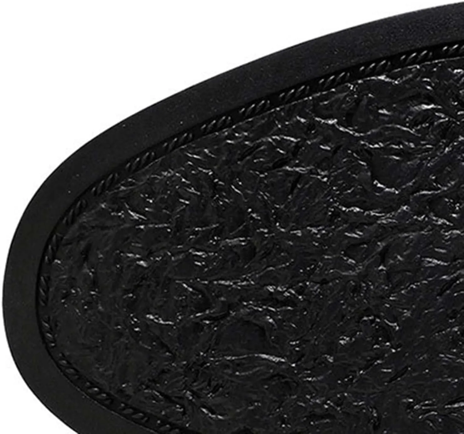 Men's Black Platform Shoes British Style Round Toe Leather Formal Shows