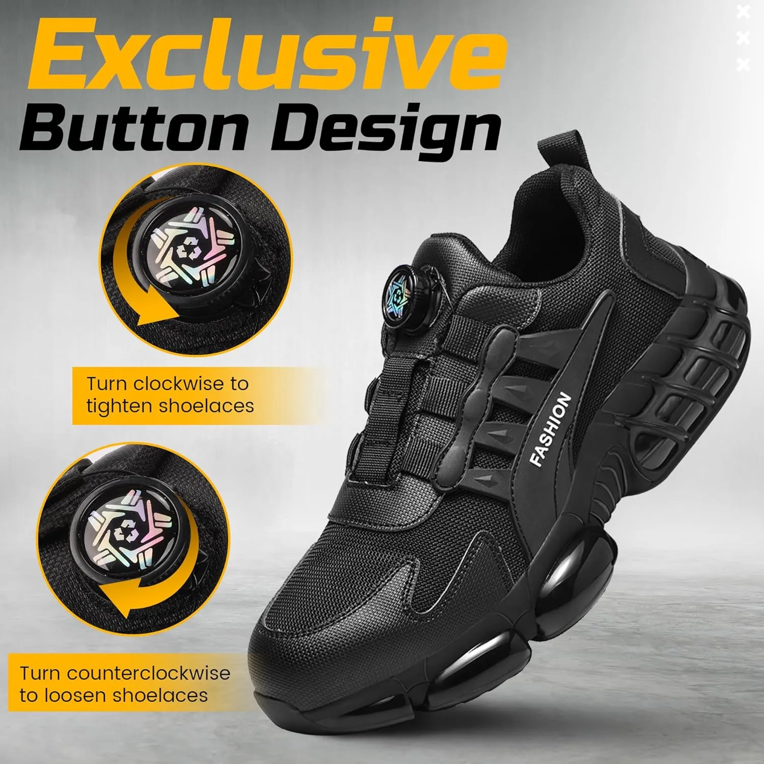Men's Work Boots, Steel Toe Safety Boots, Soft Men's Anti Slip Steel Toe Shoes, Work Shoes, Indestructible Construction Welding Boots, Safety Shoes, Puncture Resistant Composite Toe Shoes