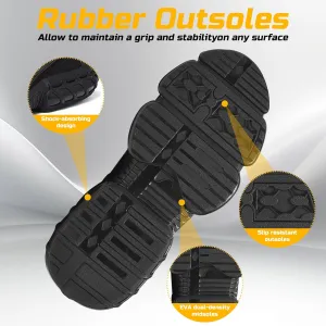 Men's Work Boots, Steel Toe Safety Boots, Soft Men's Anti Slip Steel Toe Shoes, Work Shoes, Indestructible Construction Welding Boots, Safety Shoes, Puncture Resistant Composite Toe Shoes