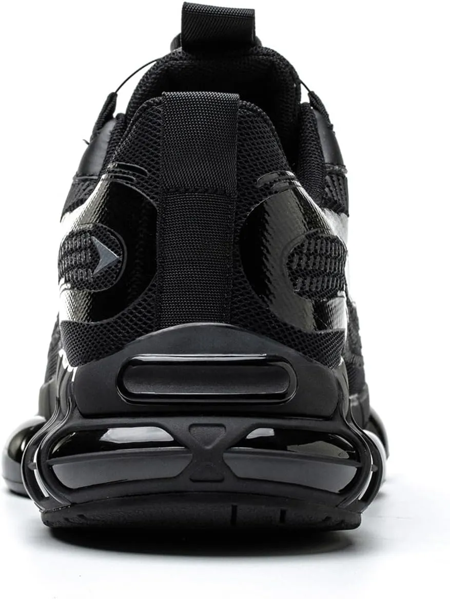 Men's Work Safety Shoes with Rotating Buckle Steel Toe Protection, Puncture Resistant, Breathable, Lightweight Protective Shoes for Women's Work Safety Shoes