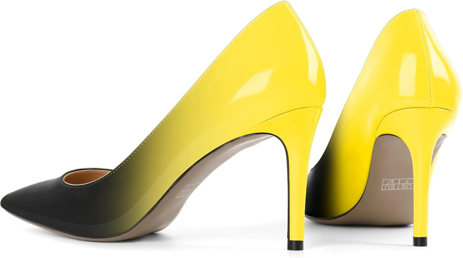 Mettesally Women's Pointed Toe High Heels Gradient Pumps Stiletto Heels Usual Wedding Party Dress Shoes
