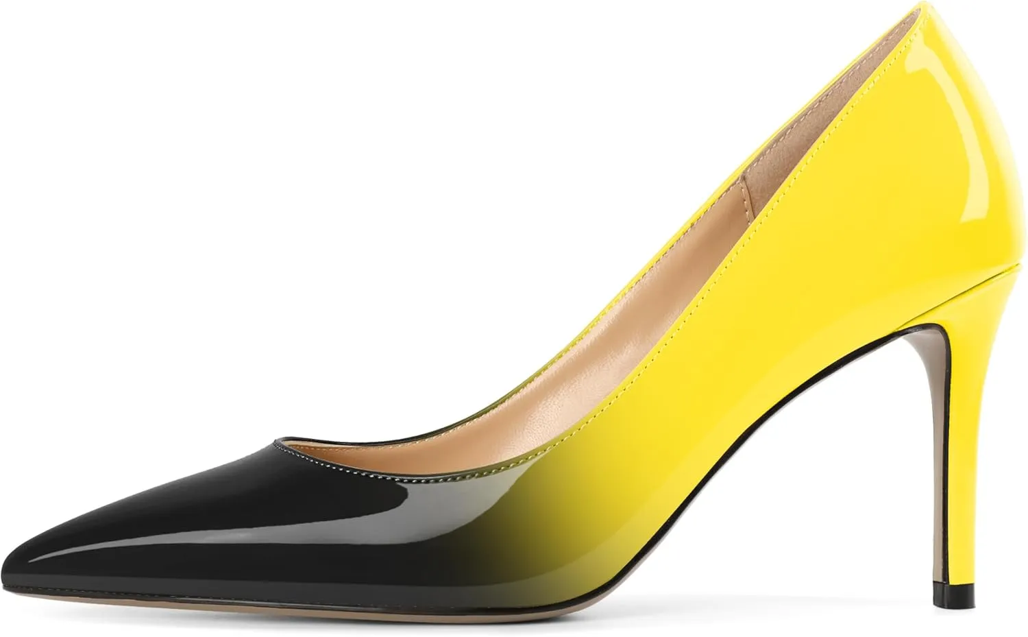 Mettesally Women's Pointed Toe High Heels Gradient Pumps Stiletto Heels Usual Wedding Party Dress Shoes