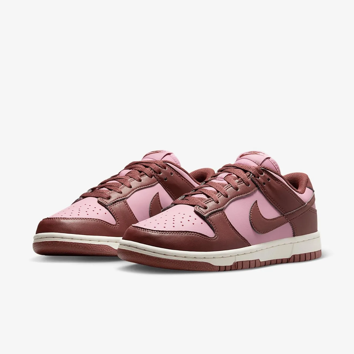 Nike Dunk Low Next Nature Women's Shoes (DD1873-114, White/Dark Pony/Sail/Elemental Pink)
