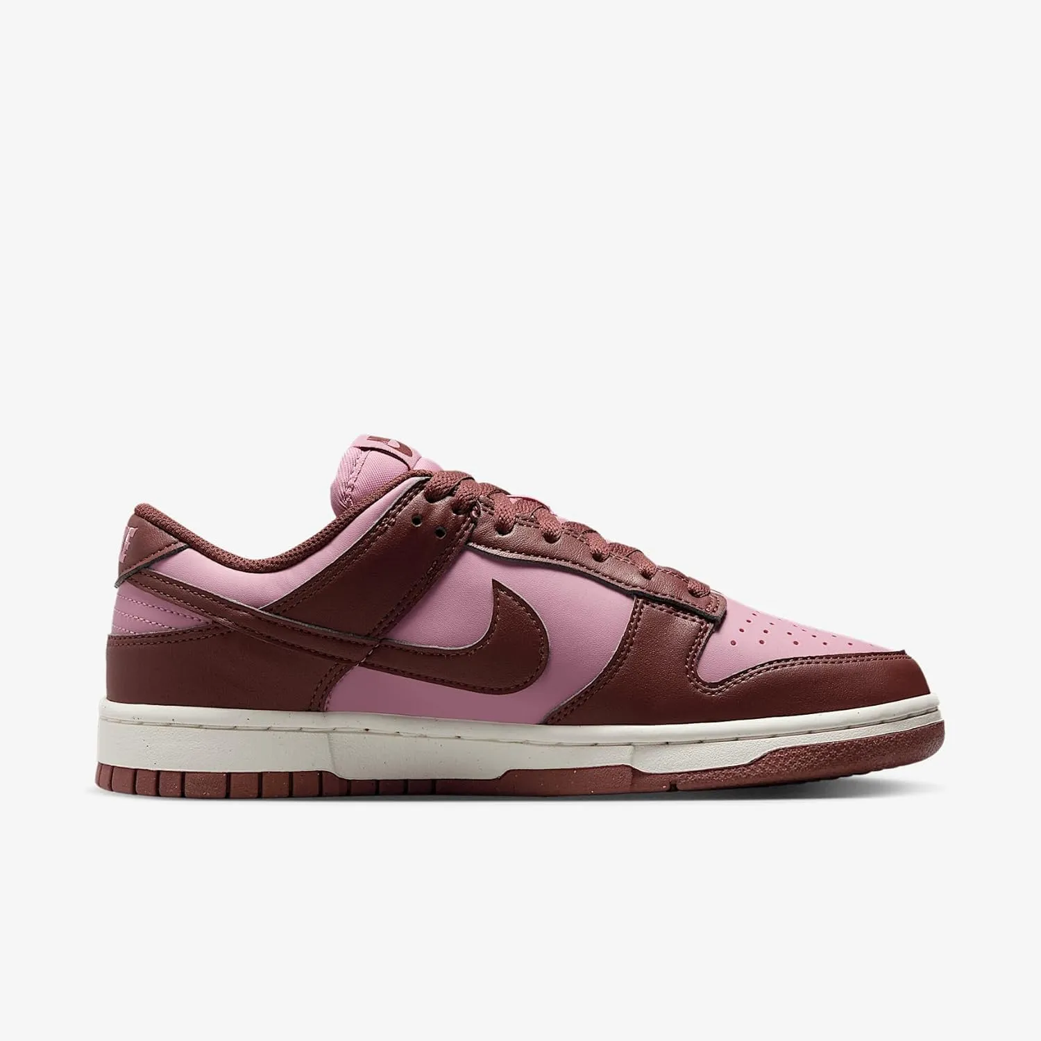 Nike Dunk Low Next Nature Women's Shoes (DD1873-114, White/Dark Pony/Sail/Elemental Pink)