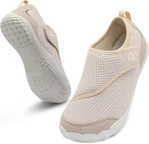 relxfeet Walking Shoes Women Men Wide Diabetic Shoes Adjustable Barefoot Shoes Zero Drop Lightweight Sneakers for Edema Swollen Feet Size 4-13