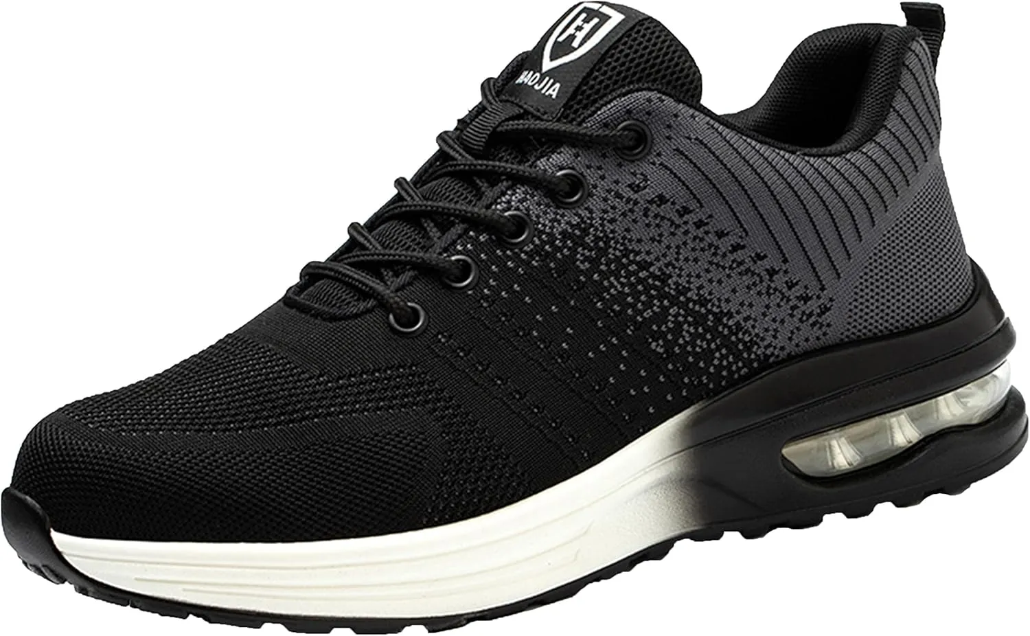 Safety Shoes Steel Toe Shoes for Men Women Breathable Safety Work Sneakers Lightweight Comfortable Proof Slip Resistant Fashion Sneakers Air Cushion Construction Industrial Shoes
