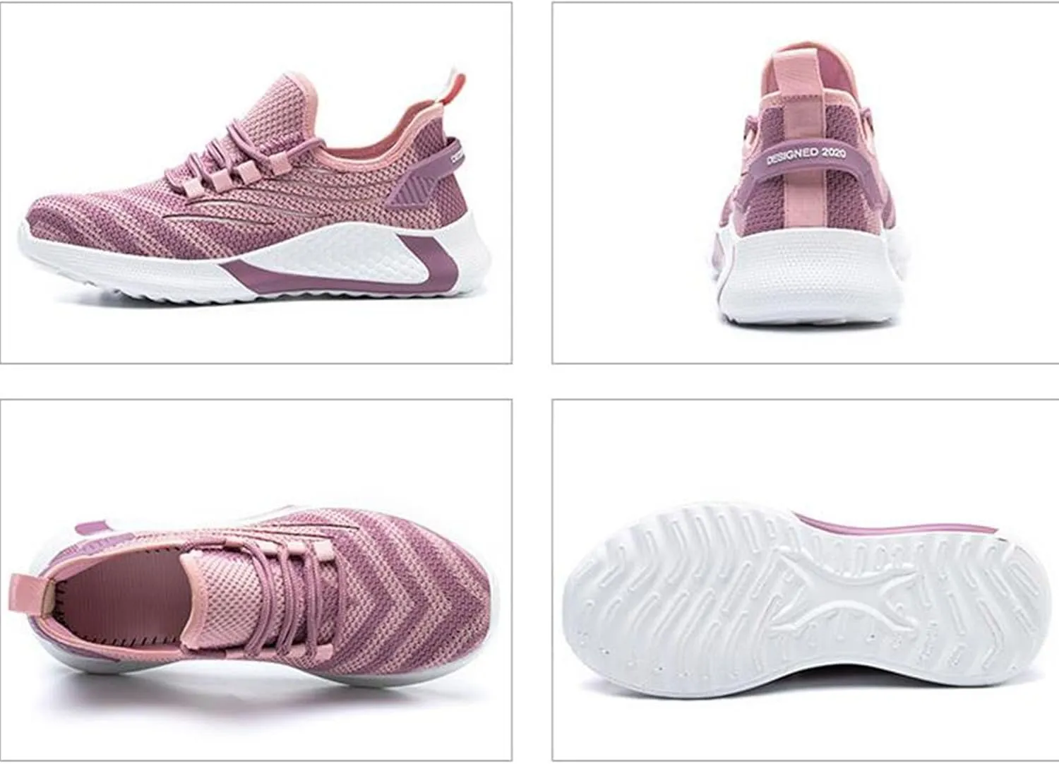 Steel Toe Shoes for Women Lightweight Breathable Safety Shoes Puncture Resistant Work Sneakers Nonslip Construction Shoes Pink