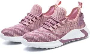 Steel Toe Shoes for Women Lightweight Breathable Safety Shoes Puncture Resistant Work Sneakers Nonslip Construction Shoes Pink