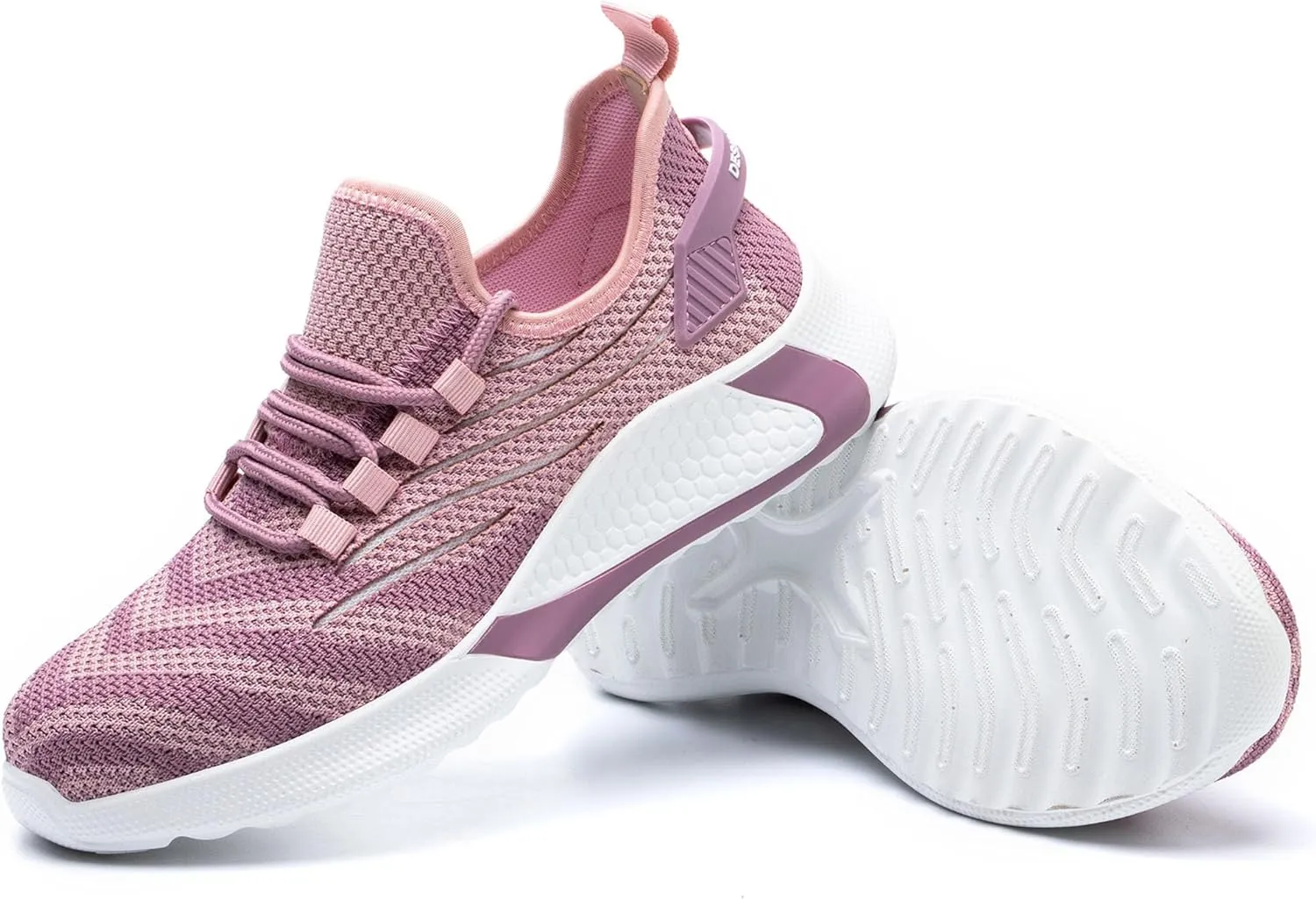 Steel Toe Shoes for Women Lightweight Breathable Safety Shoes Puncture Resistant Work Sneakers Nonslip Construction Shoes Pink
