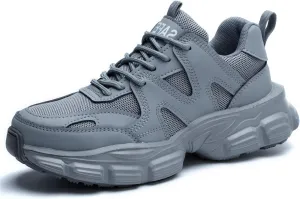 Steel Toe Shoes for Women Lightweight Contrast & Breathable Mesh Indestructible, Wide Width, Soft Comfort, Anti-Smashing & Puncture-Resistant, Non-Slip/Non-Skid