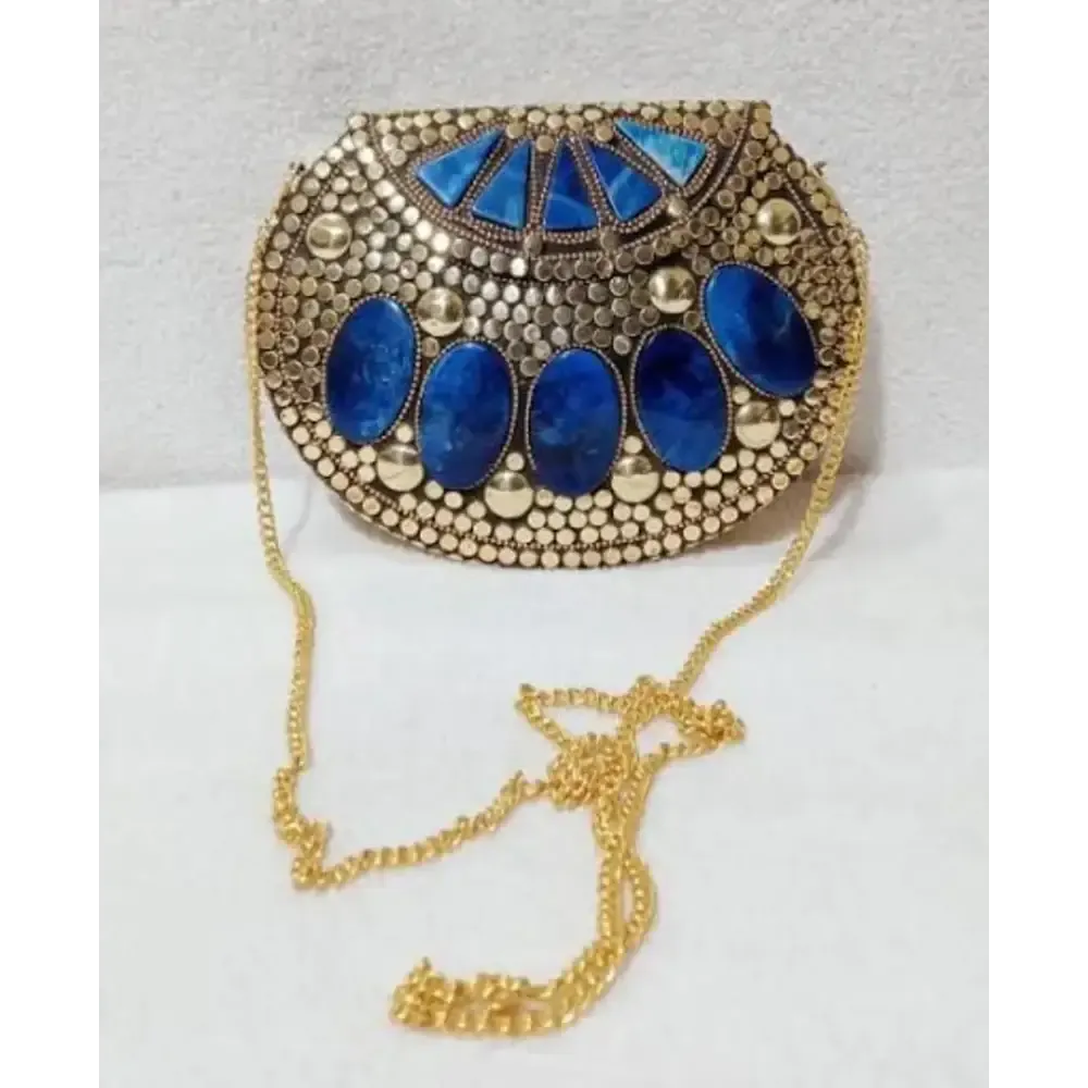 Stylish Golden Metal Sling Bags For Women
