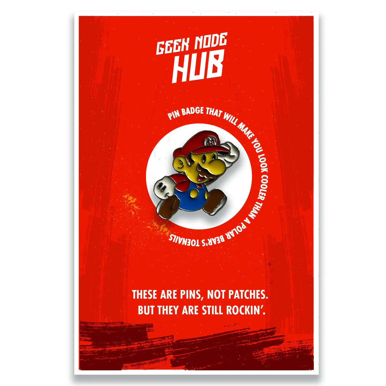 Super Mario Retro Enamel Pin Badge