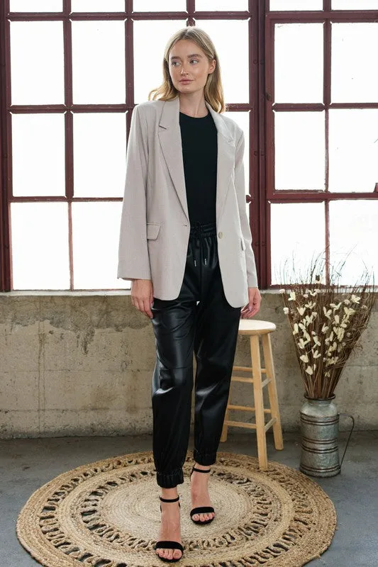 Two Tone Blazer (Natural)