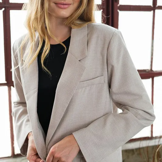 Two Tone Blazer (Natural)